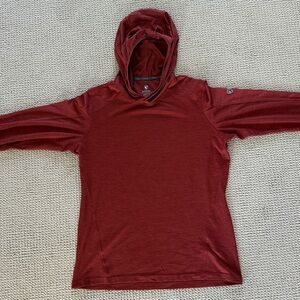 KÜHL Engineered Hoodie Red Textured Top